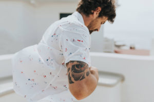 Chemise d'été avec un imprimé réalisé par Eléonore Ampuy