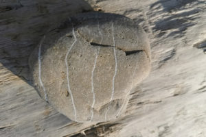 Un galet sur la plage