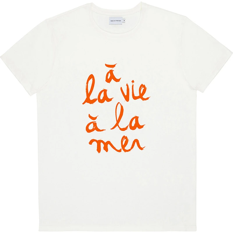 T-shirt Voiture en Coton BIO Homme Éthique Blanc Bask in the Sun – Marché  Commun