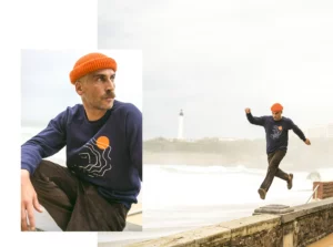 Photo de collection Bask in the Sun. Biarritz, grande plage. Automne hiver 2023