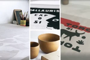 Vues du studio de l'artiste américain James Coffman