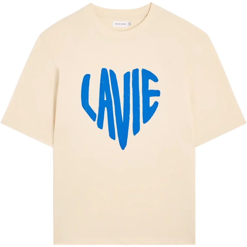 cream LA VIE tee
