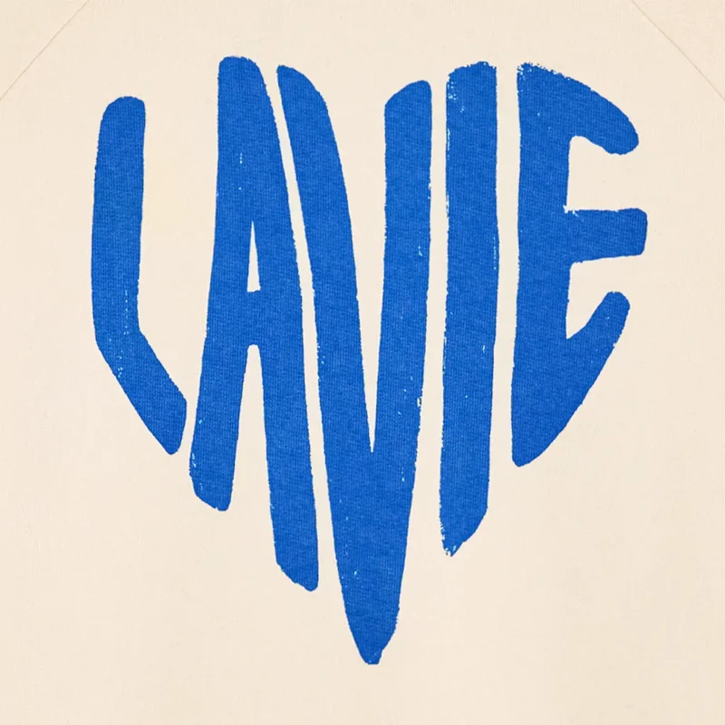 cream LA VIE sweat – Image 2