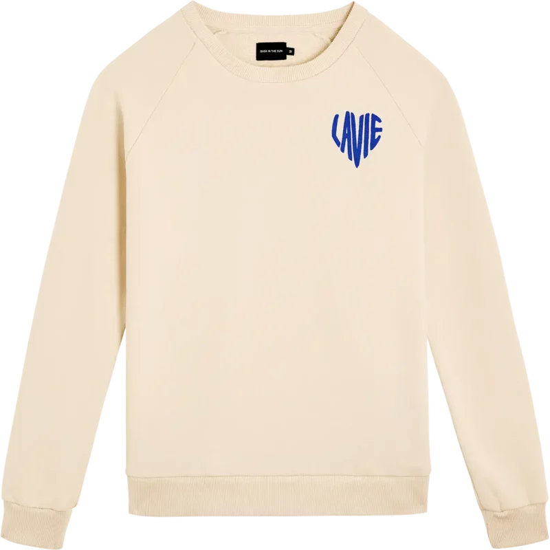 cream LA VIE sweat – Image 3