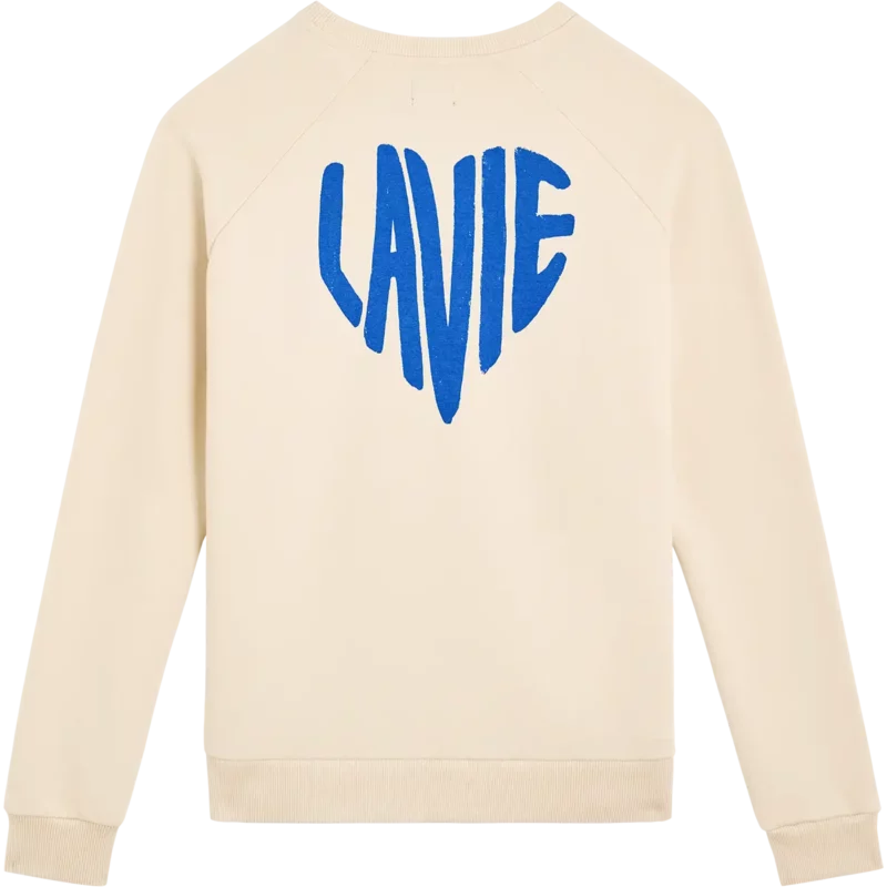 cream LA VIE sweat – Image 4