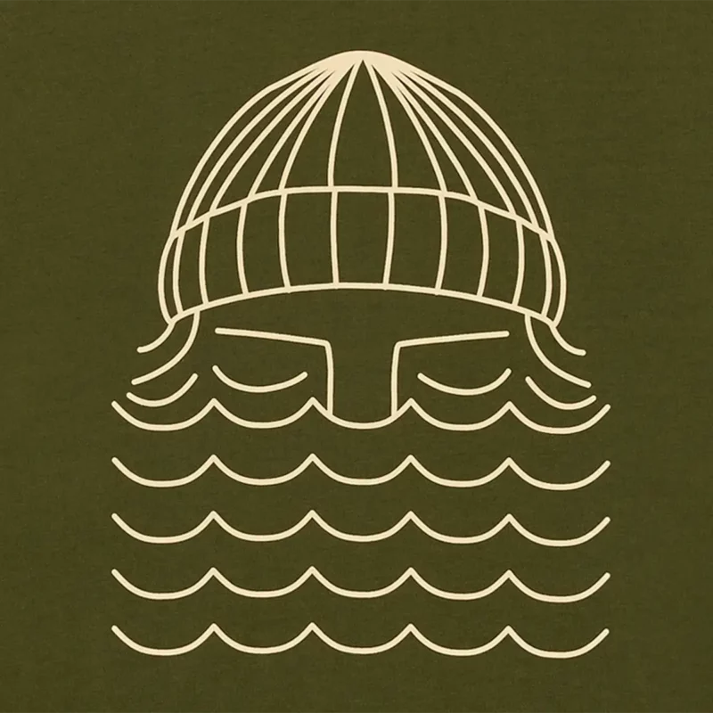 olive TO THE SEA tee – Image 2