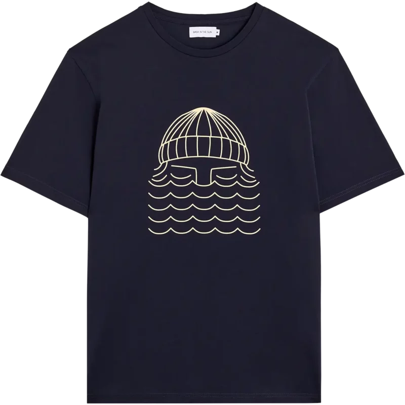 navy TO THE SEA tee