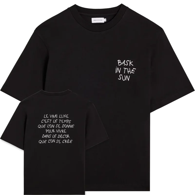black LUXE tee