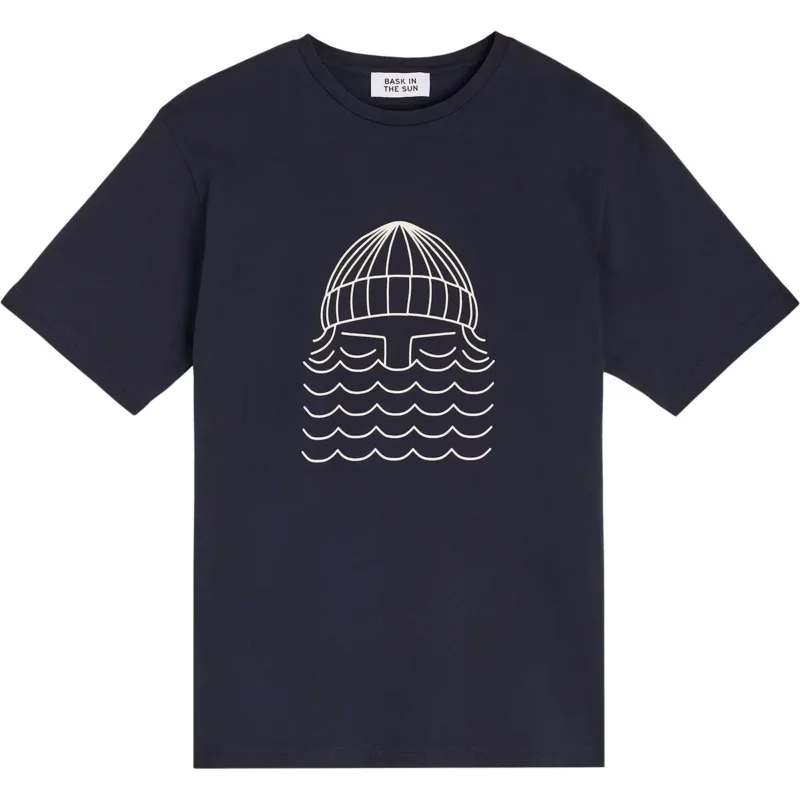 navy TO THE SEA tee