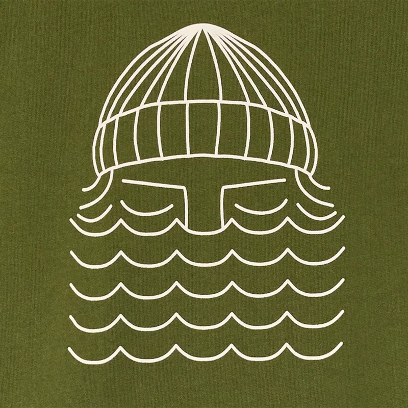 olive TO THE SEA sweatshirt – Image 3