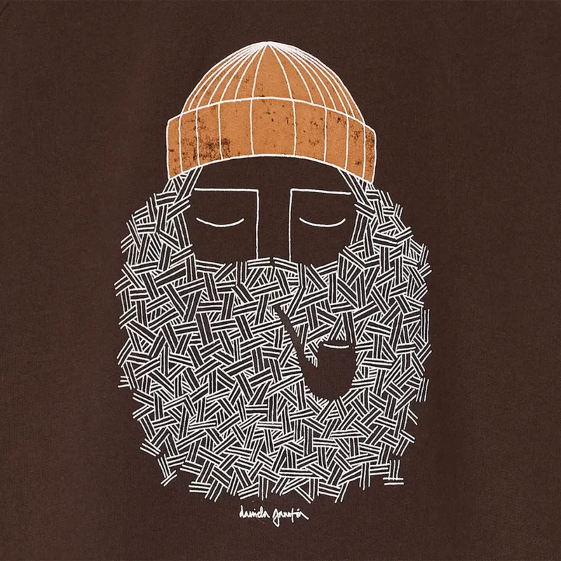 chocolate SMOKING PIPE sweatshirt – Image 3