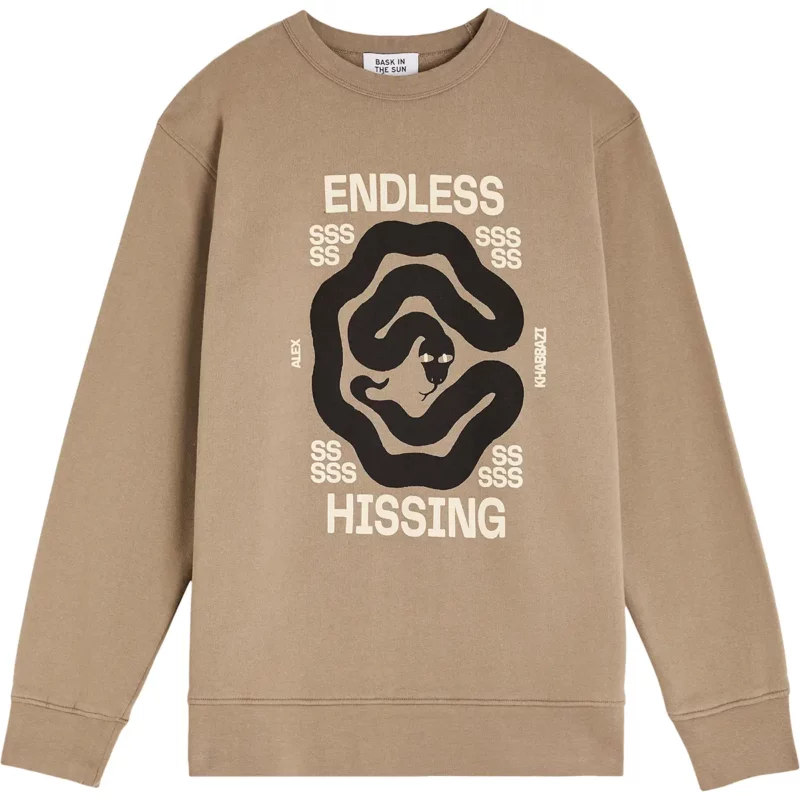 taupe SNAKE sweatshirt