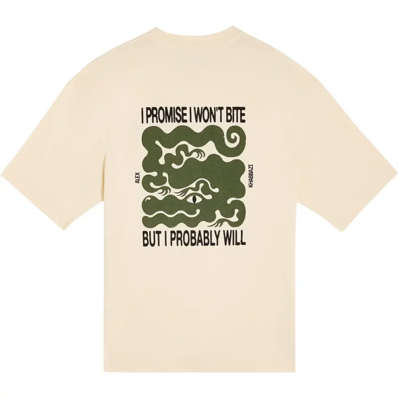 cream CROCO tee – Image 2