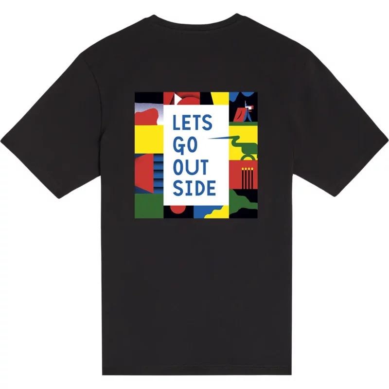 black OUTSIDE tee – Image 3