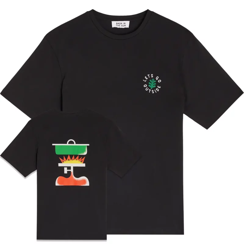 black STOVE tee