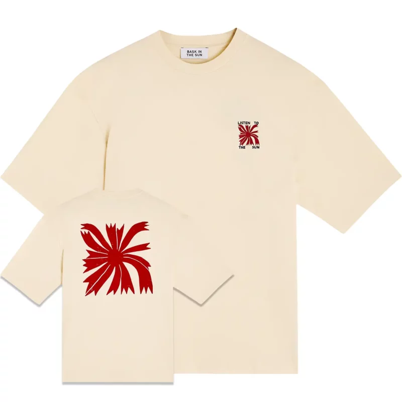 cream LISTEN tee