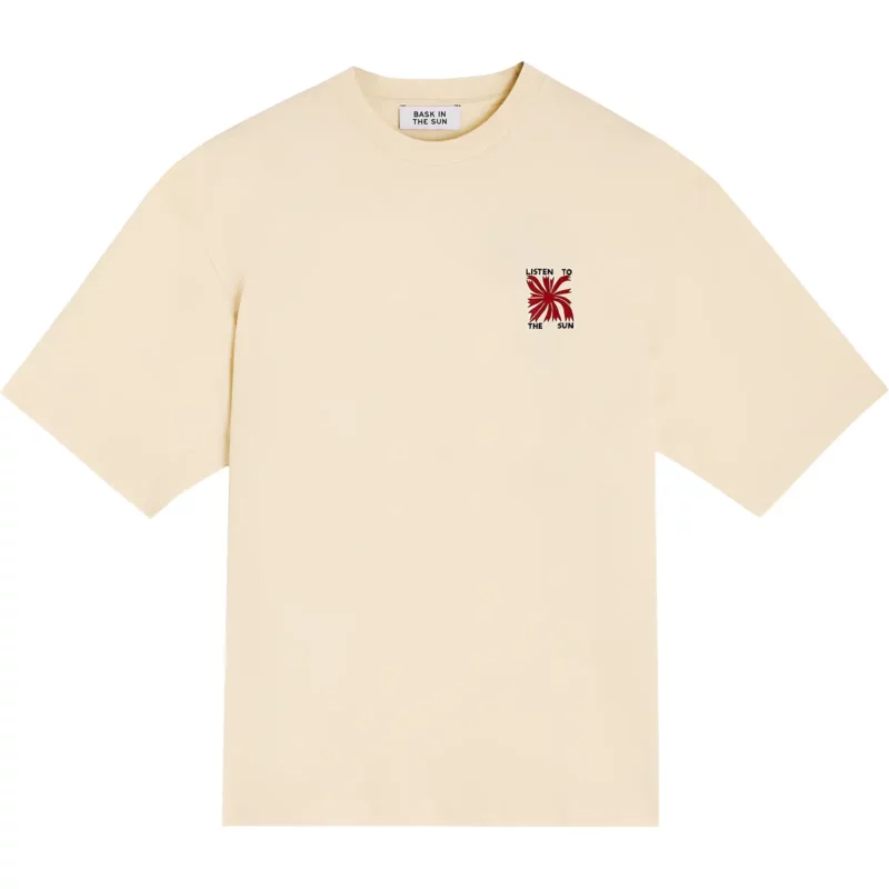 cream LISTEN tee – Image 2
