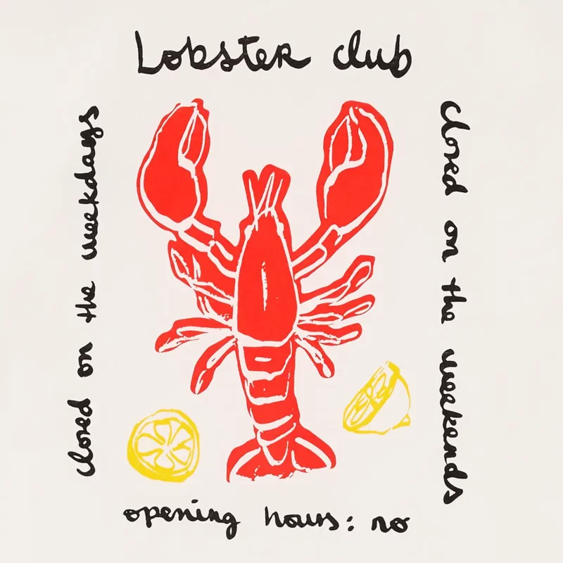 natural LOBSTER tee – Image 4