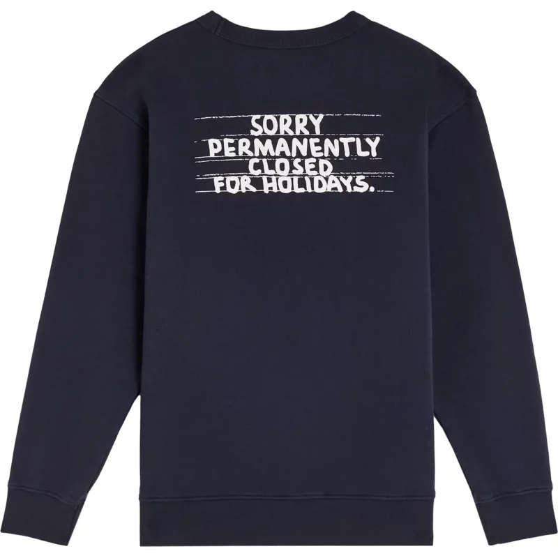 navy HOLIDAYS sweatshirt – Image 3